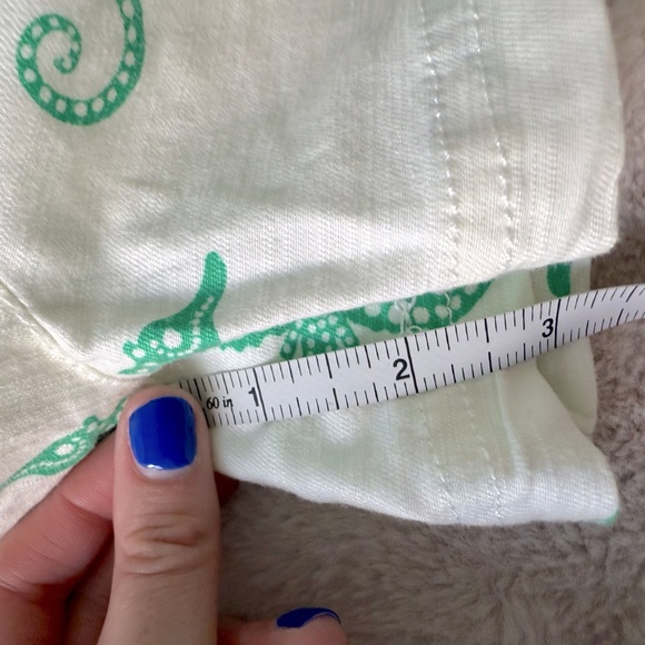 NWT Anthropologie Maeve Short White with Green Seahorses Size M - Picture 8 of 9